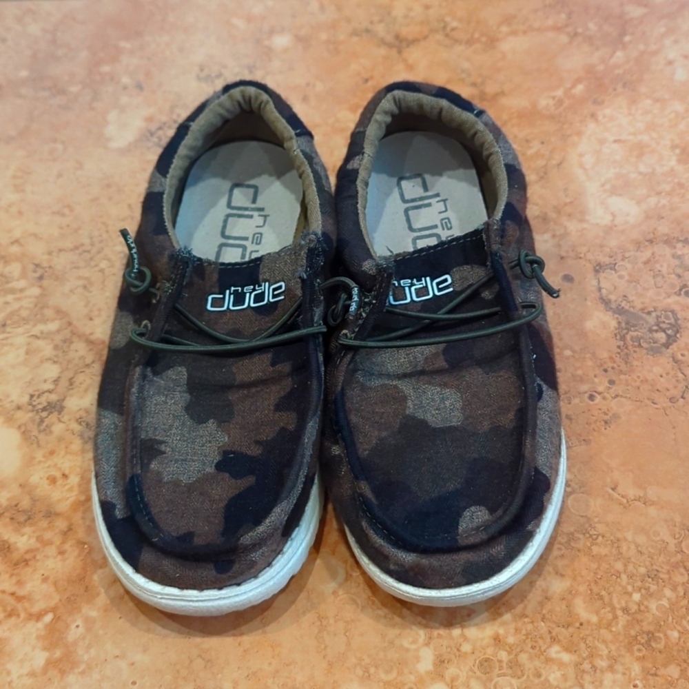 Hey Dude Youth 1 Camo Shoes